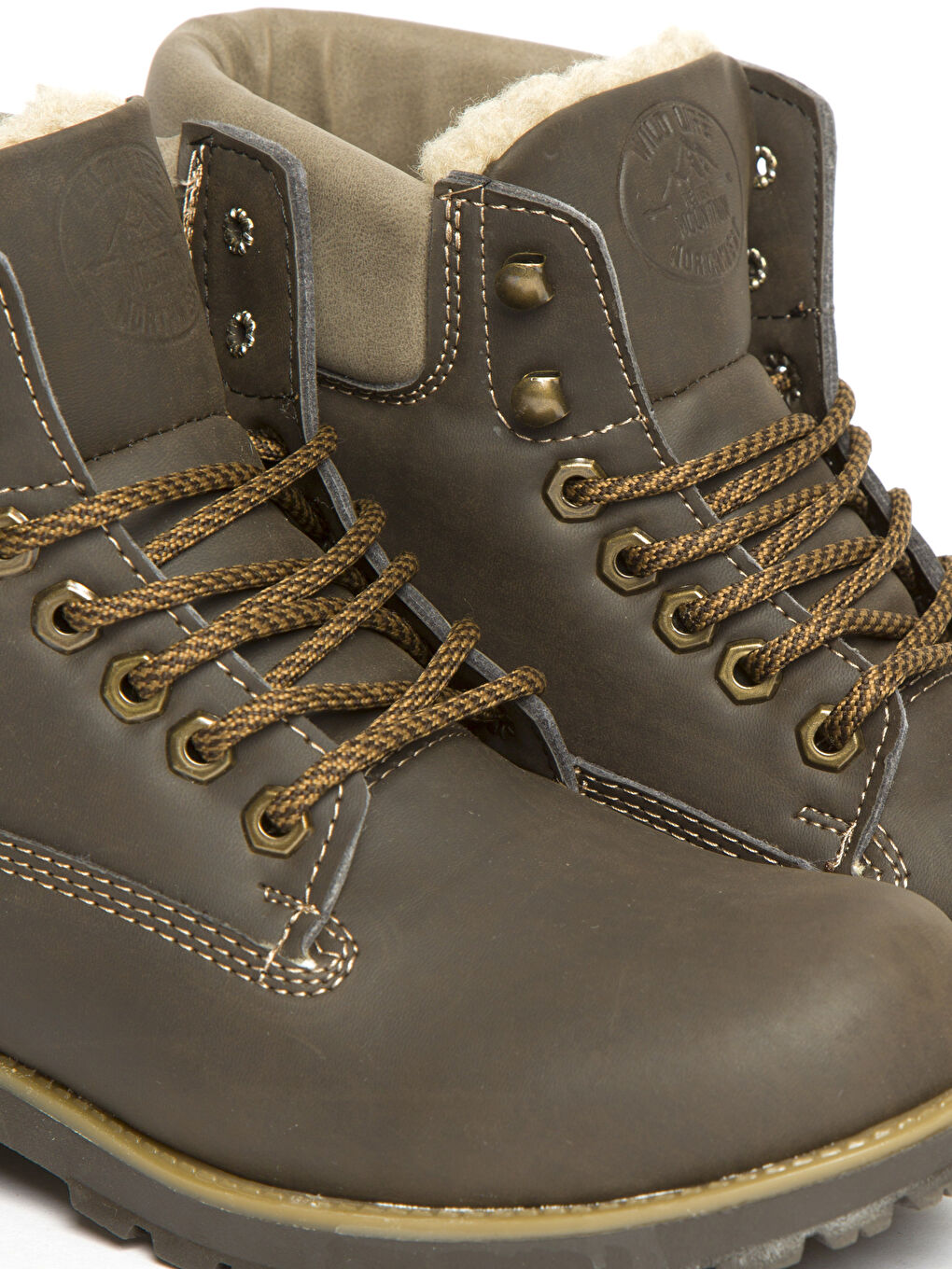 Мужчины Коричневый Ботинки-3