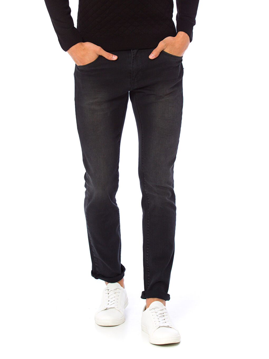 Siyah Rodeo Jean Pantolon