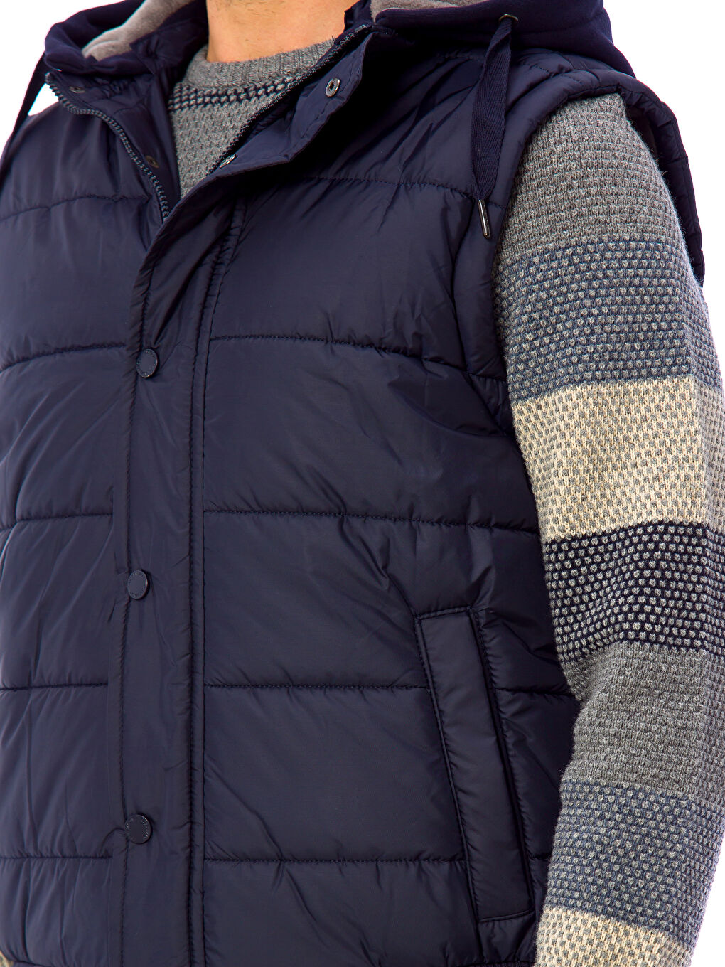 Man NAVY Waistcoat-4