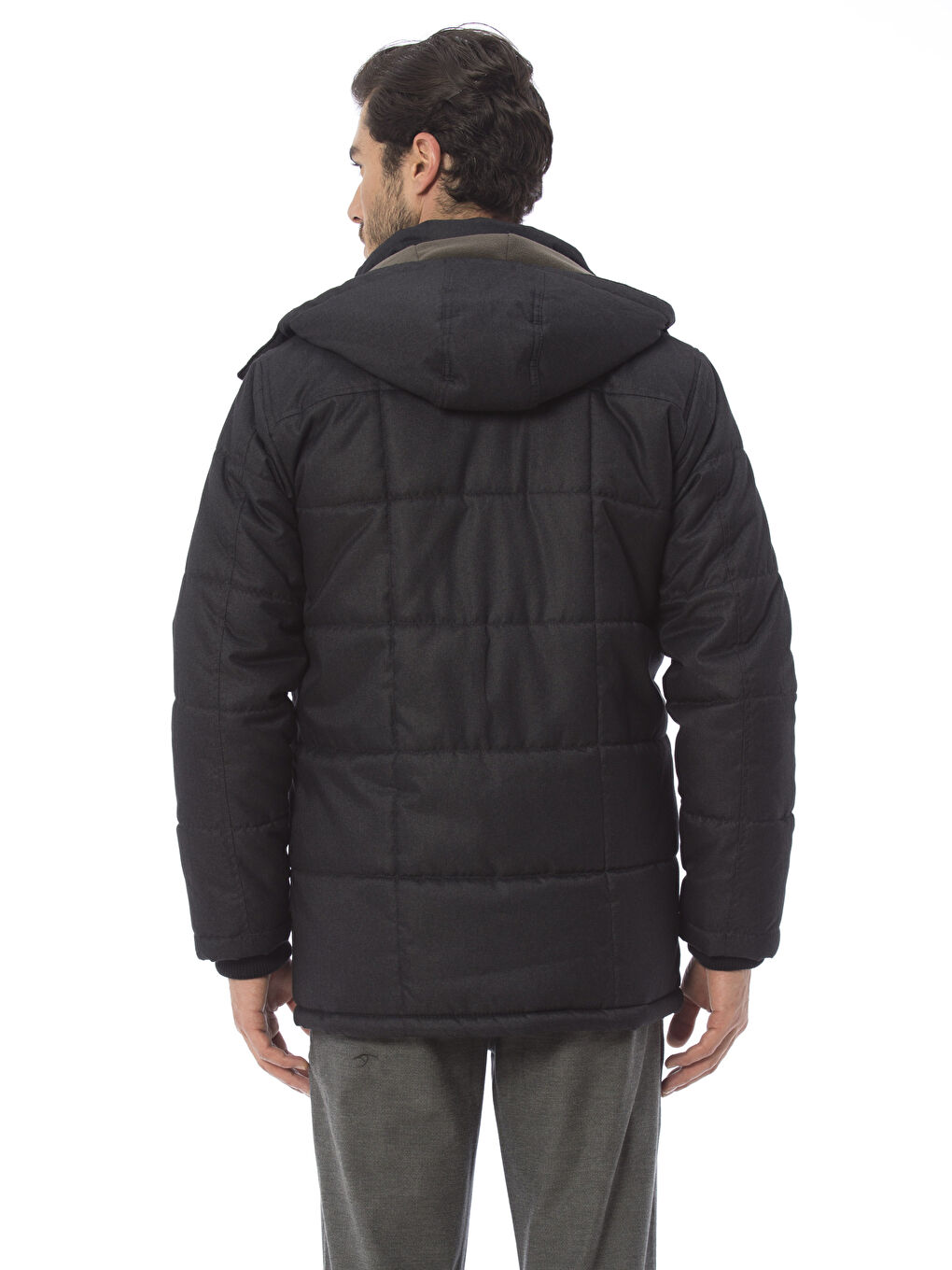 Antrasit Mlj Şişme Mont-3