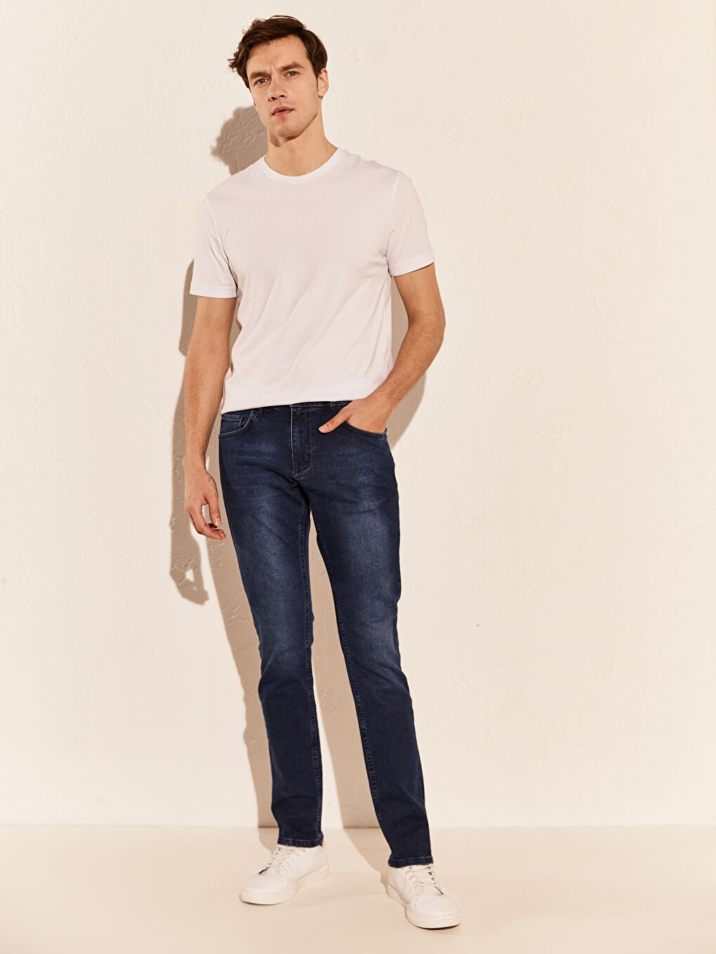 Orta İndigo Rodeo Jean Pantolon