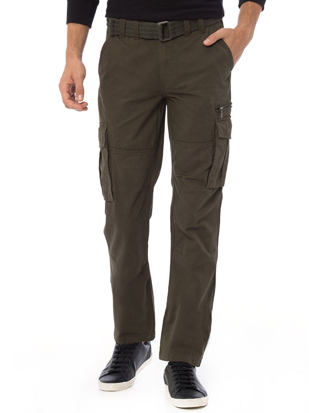 Man KHAKI Cargo Trousers