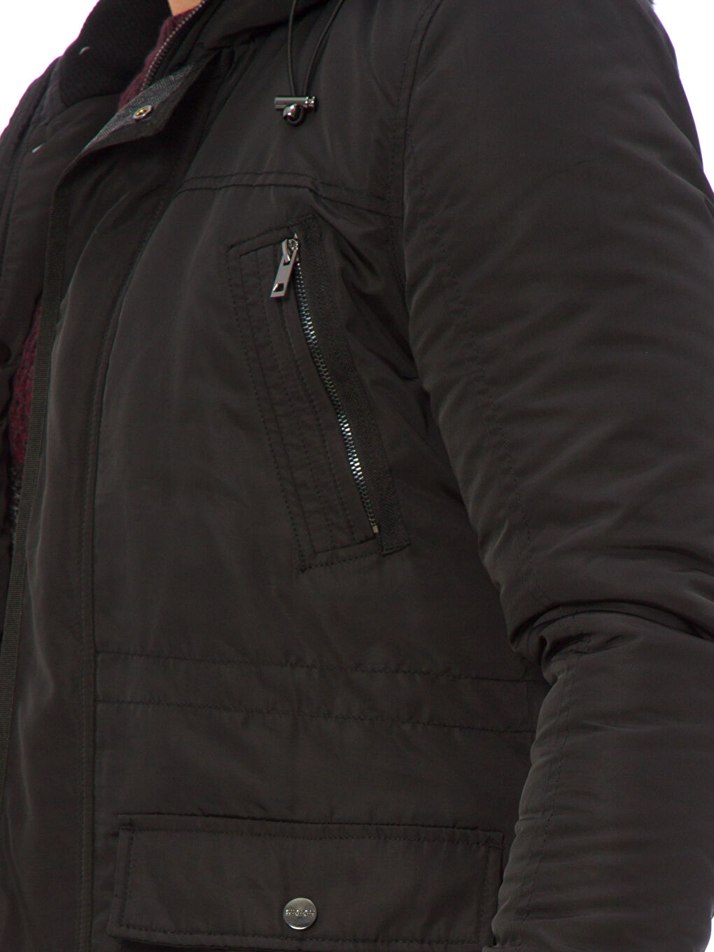 Man BLACK Overcoat-5