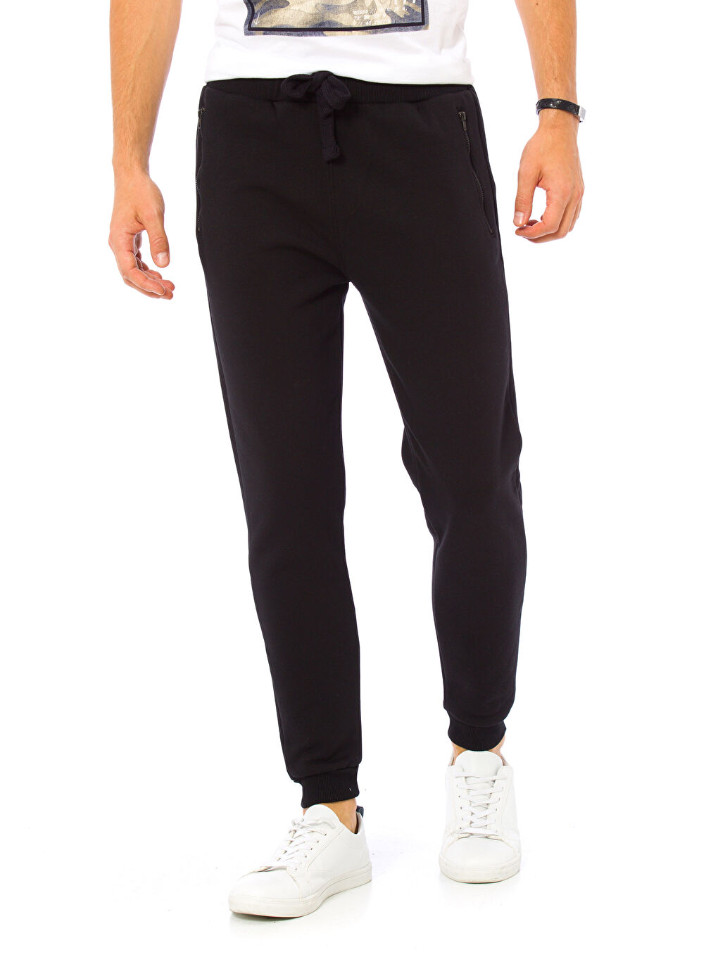 Siyah Sıyah Eşofman Altı