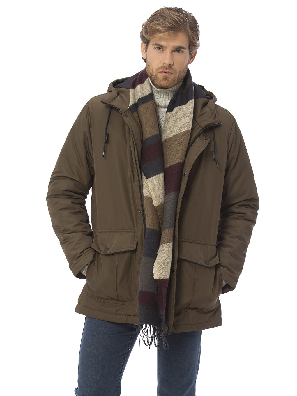 Man BORDEAUX Scarf-1