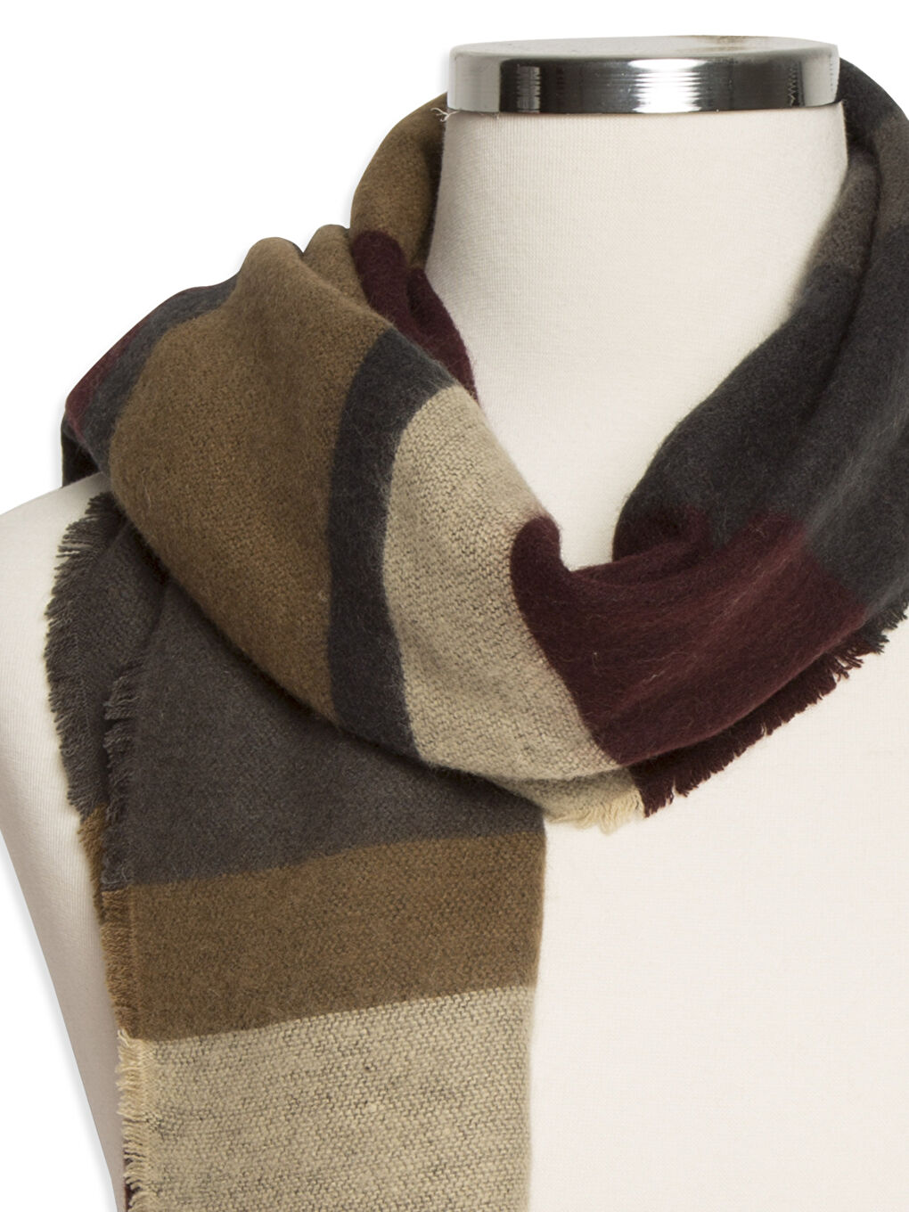 Man BORDEAUX Scarf-2