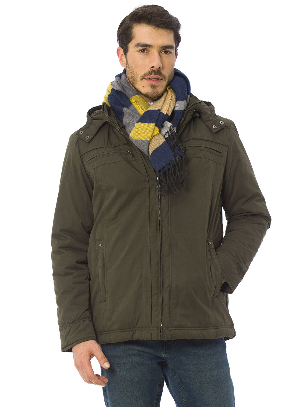 Man GREEN Scarf-1