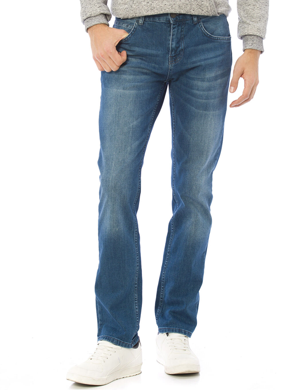 Orta İndigo Rodeo Jean Pantolon