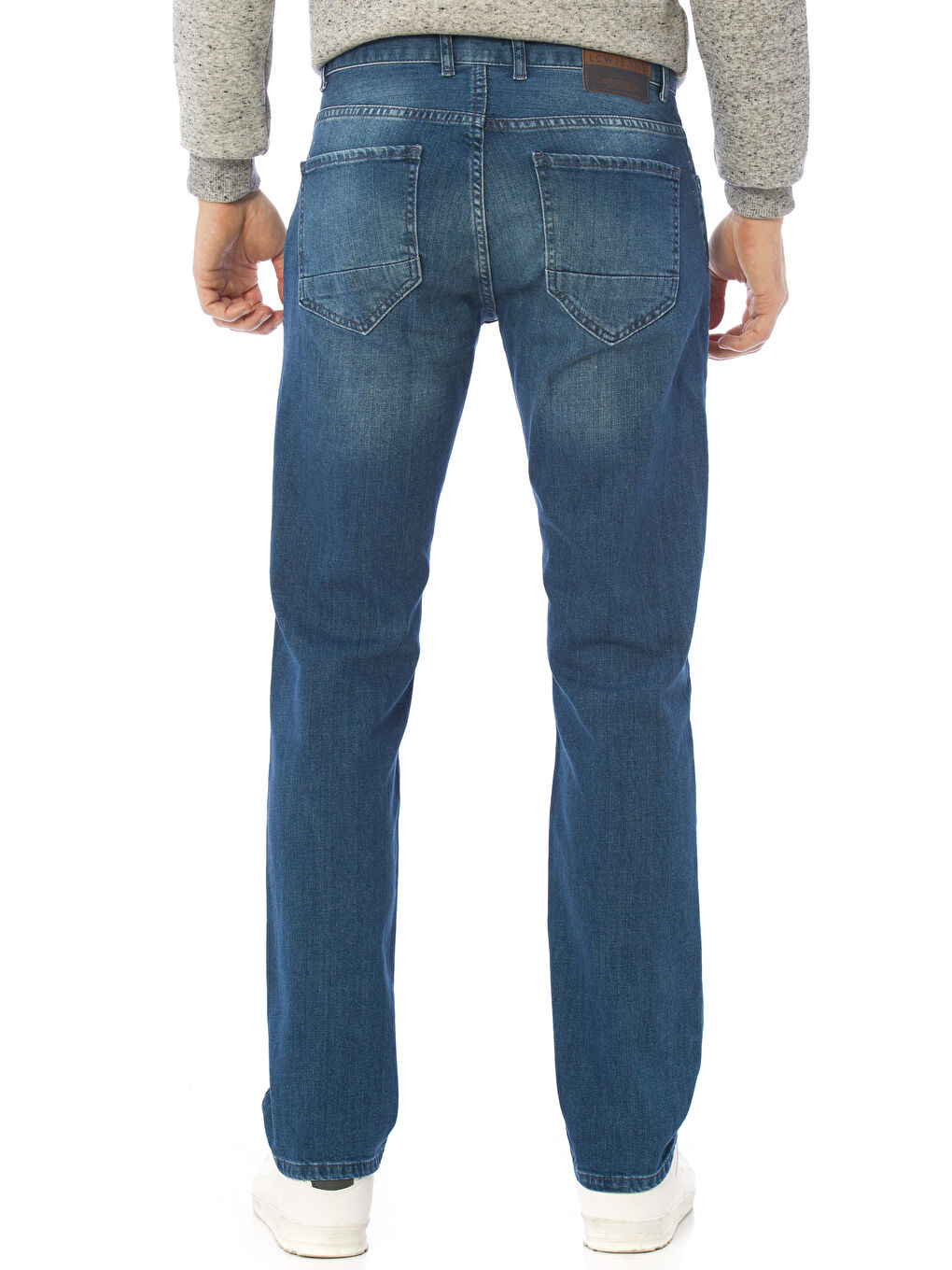 Orta İndigo Rodeo Jean Pantolon-1