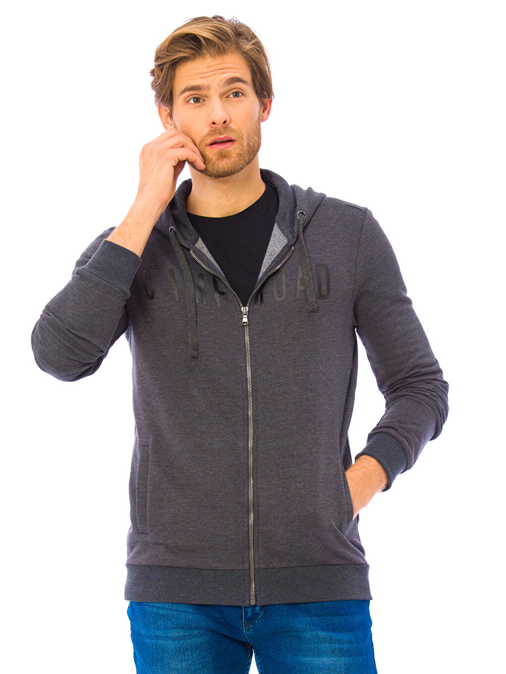 LCWAIKIKI Classic Fermuarlı Sweatshirt -7K6632Z8-670