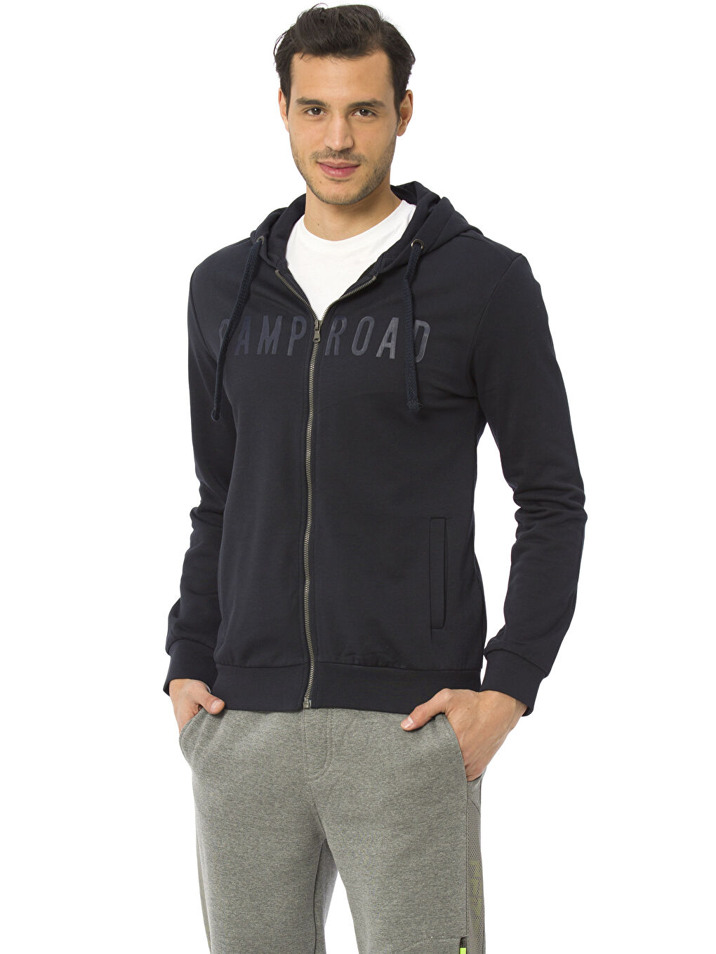 Мужчины Синий Толстовка на молнии