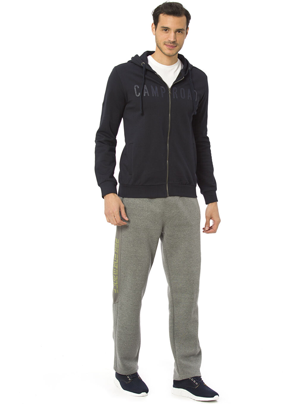 Мужчины Синий Толстовка на молнии-2