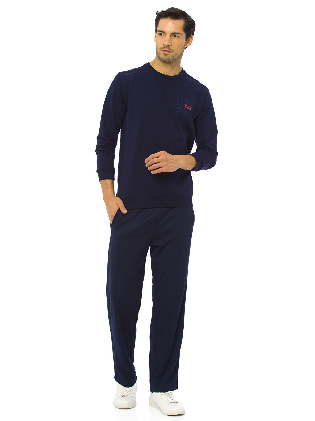 بنطال رياضي أزرق رجال-2