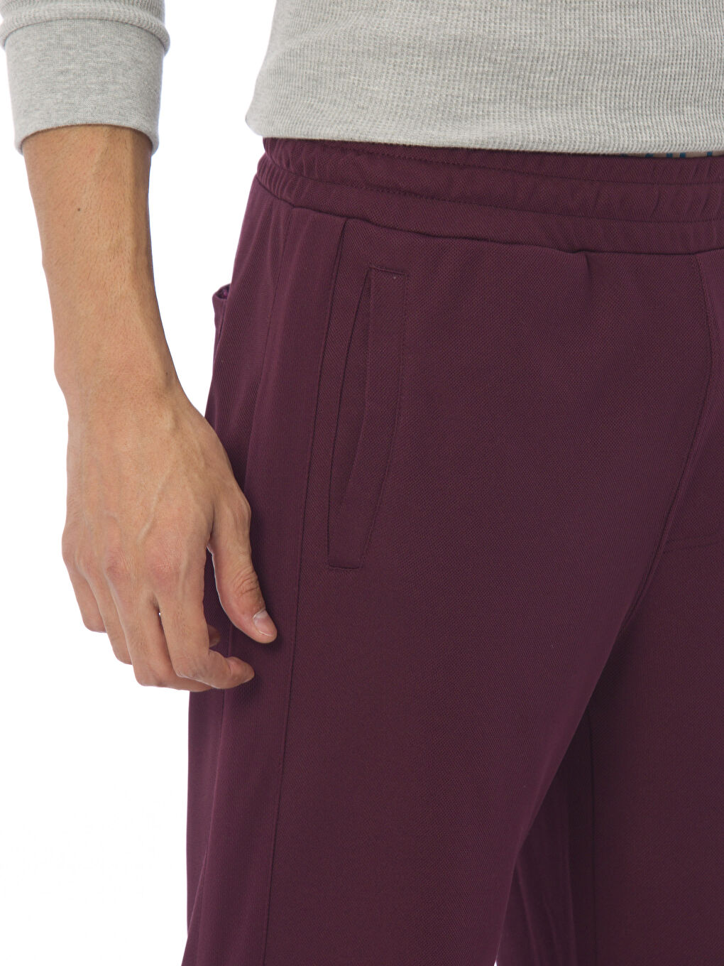 Pantalon de survêtement ROUGE BORDEAUX Homme-3