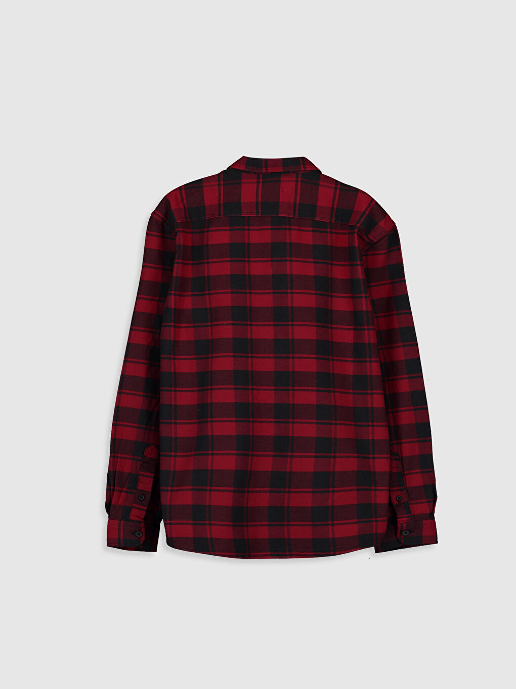Man RED Flannel Shirt-1