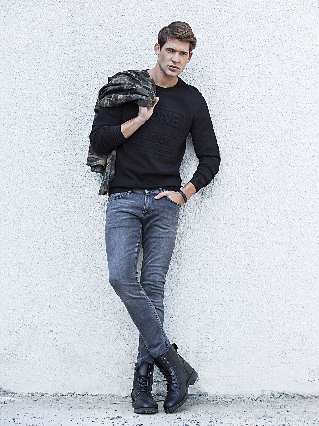 Gri Rodeo Jean Pantolon