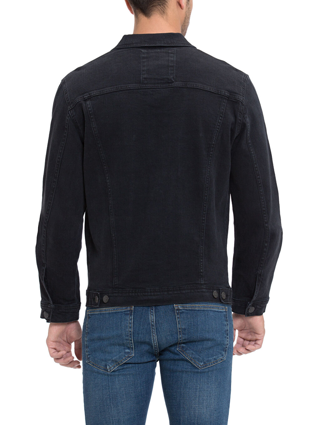 Veste en jean NOIR Homme-1