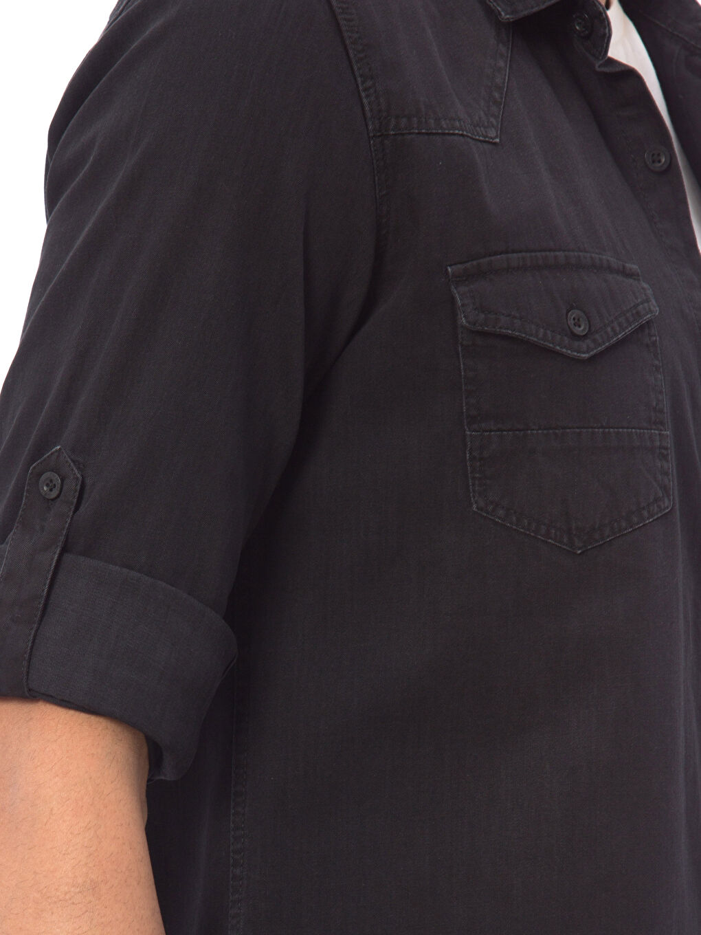 Man BLACK Denim Shirt -7K8473Z8-326