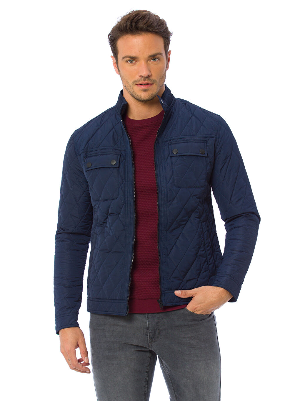 Man NAVY Puffer Coat