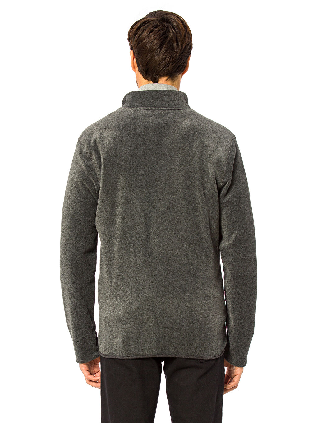 Man GREY Zip-Up Sweatshirt-1