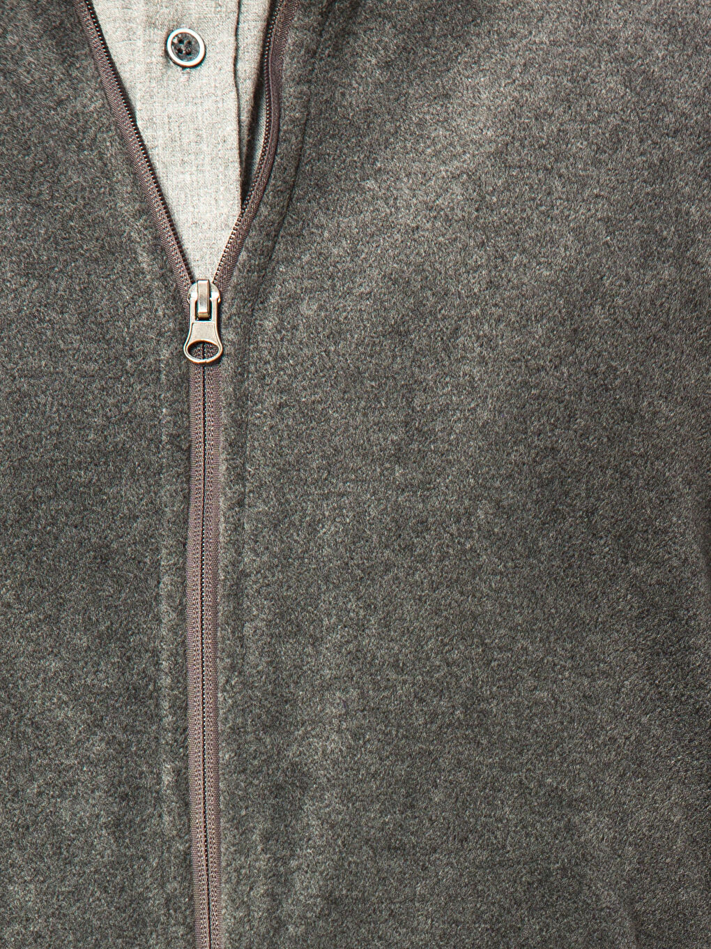 Man GREY Zip-Up Sweatshirt-3