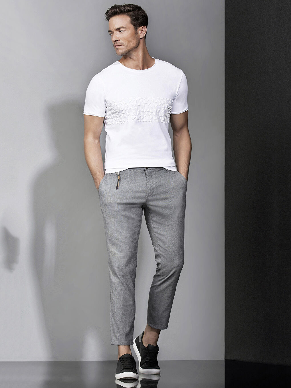 Beyaz Baskılı Tişört