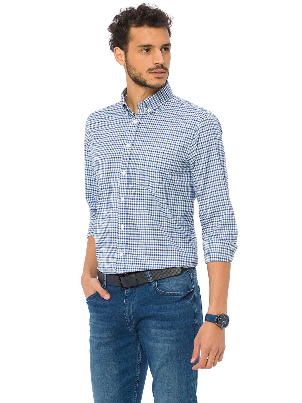 Bej Vizon-Füme Gömlek