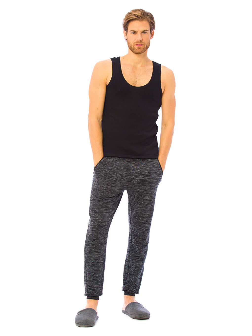 Yeni Siyah İç Giyim Atlet-2