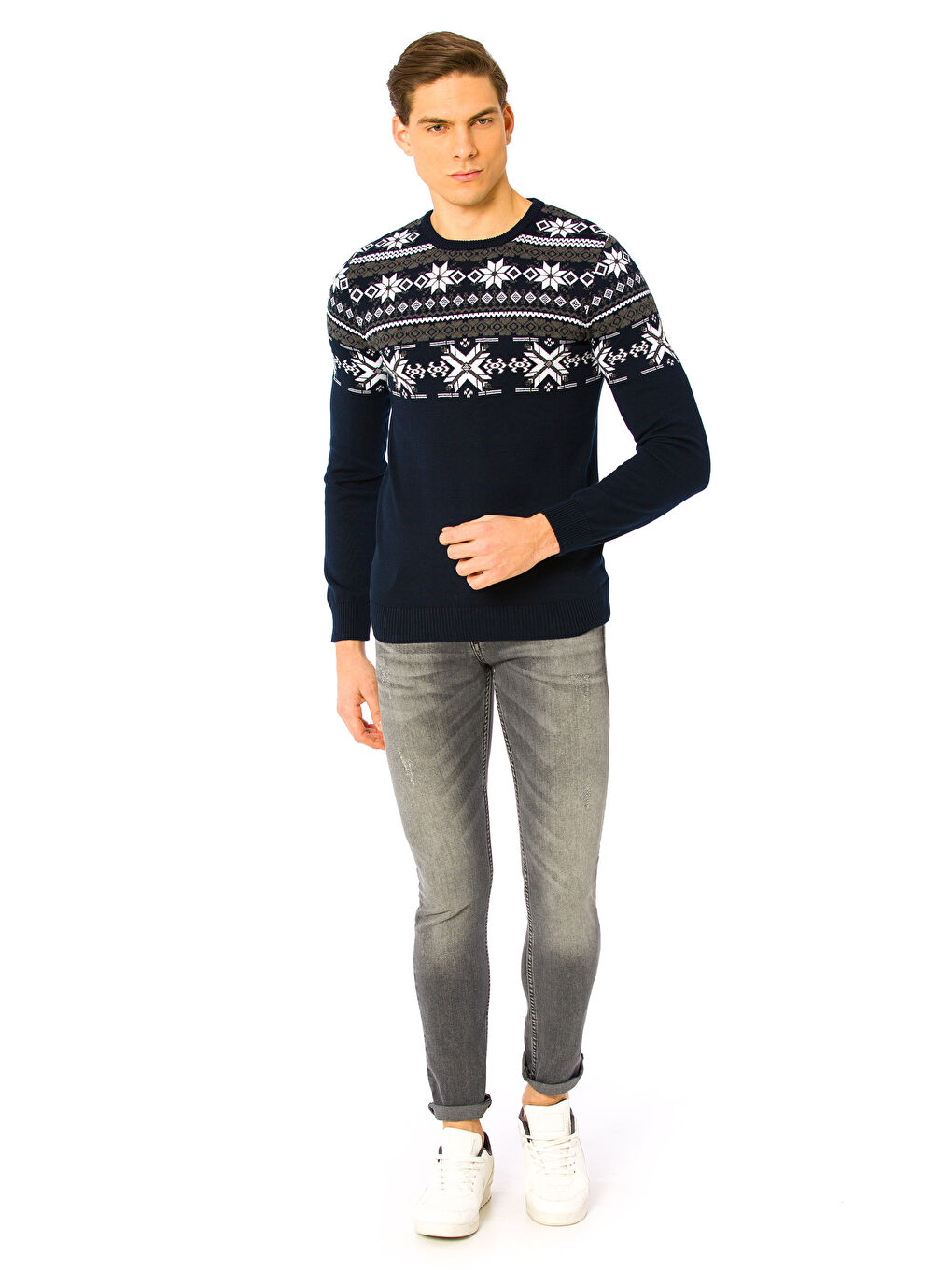 XSIDE Man NAVY Sweater -7KH707Z8-J2Y