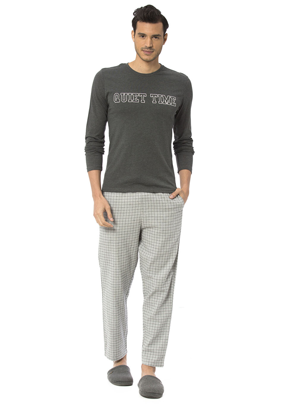 Mann GREY Pyjama-Set
