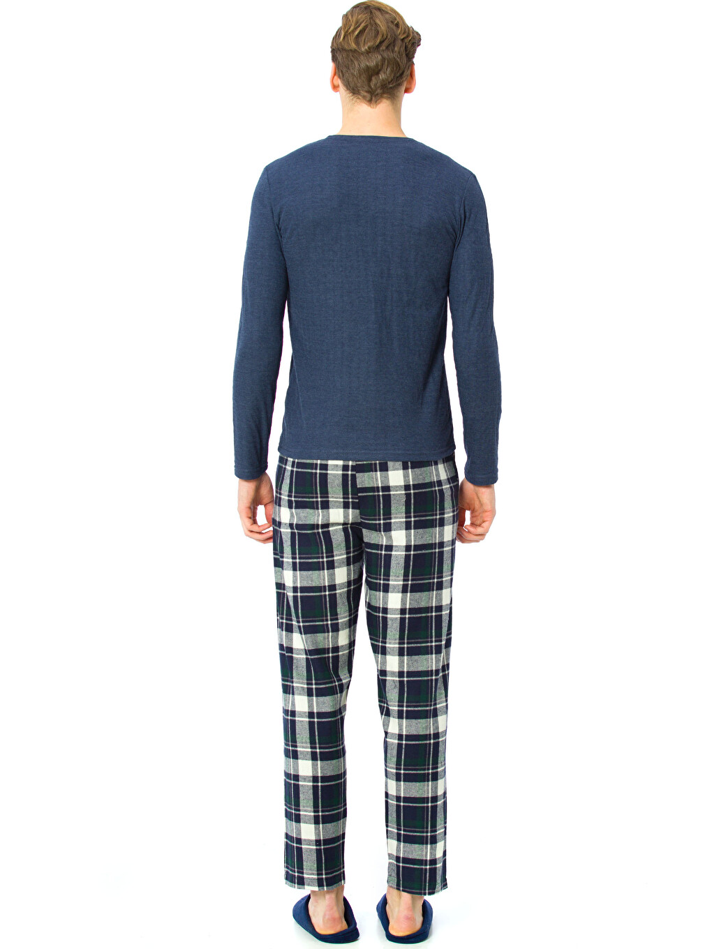 Man Beige Pyjama Set-1