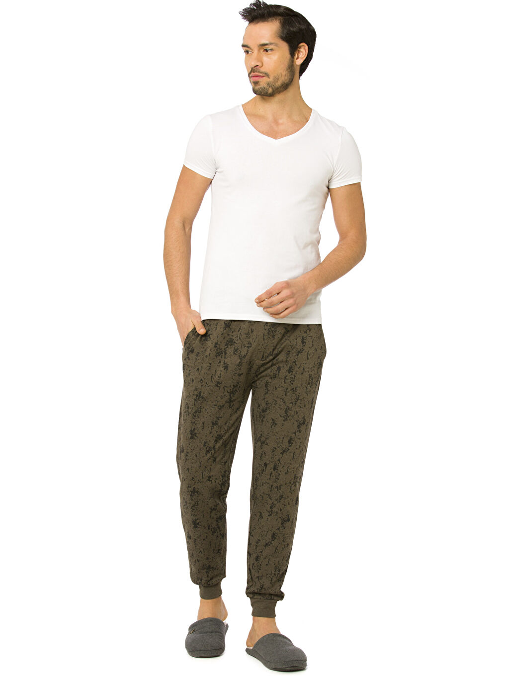 Bas de pyjama KAKI Homme-2