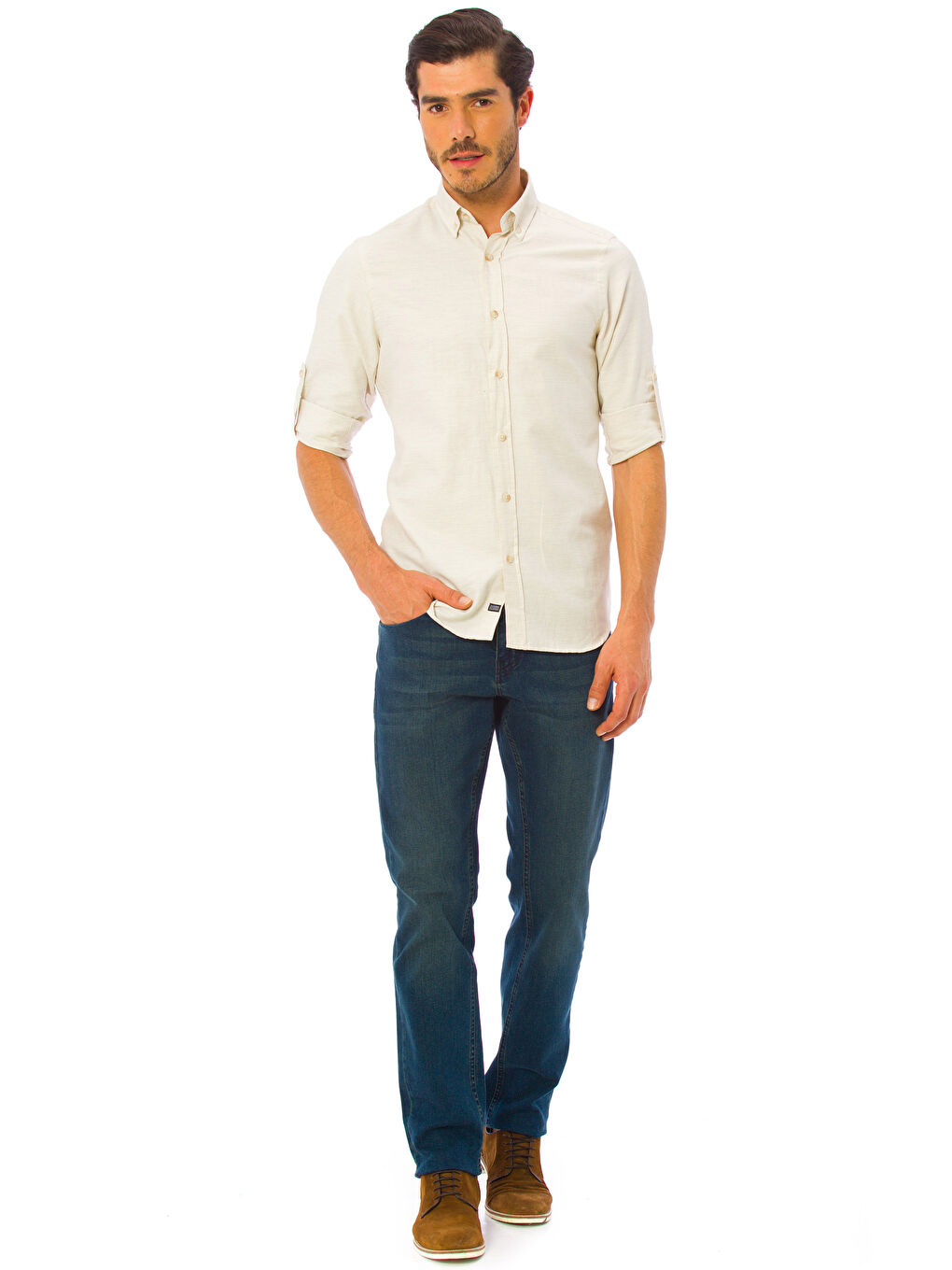 Chemise BEIGE Homme-2