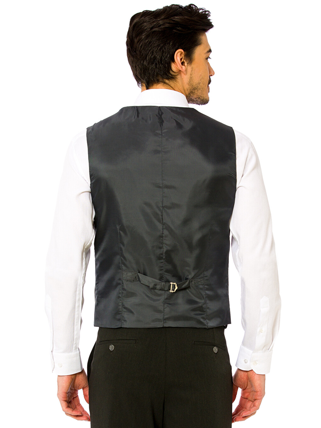 Man Grey Knit Gilet-1