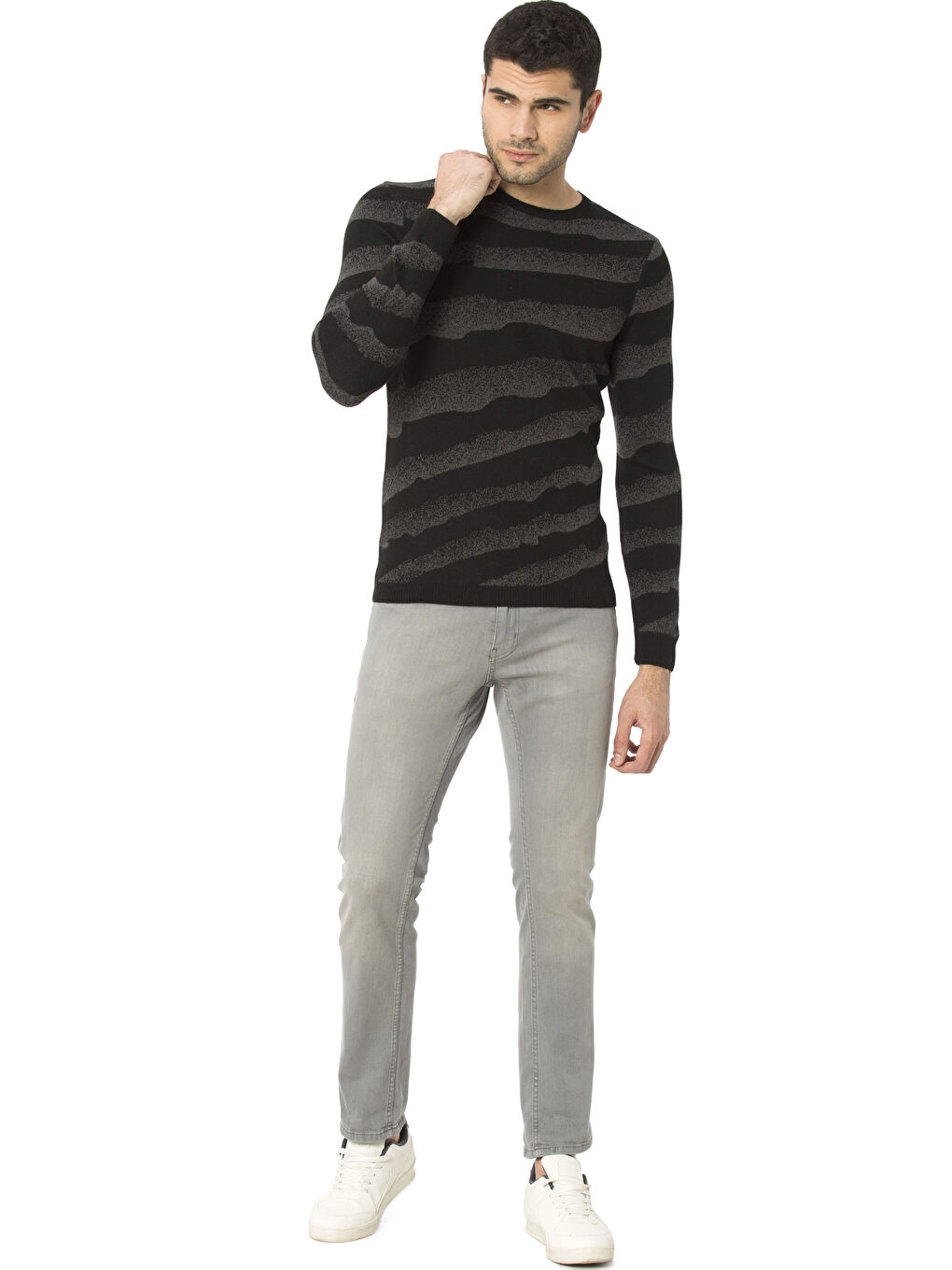 Mann SCHWARZ Pullover-2