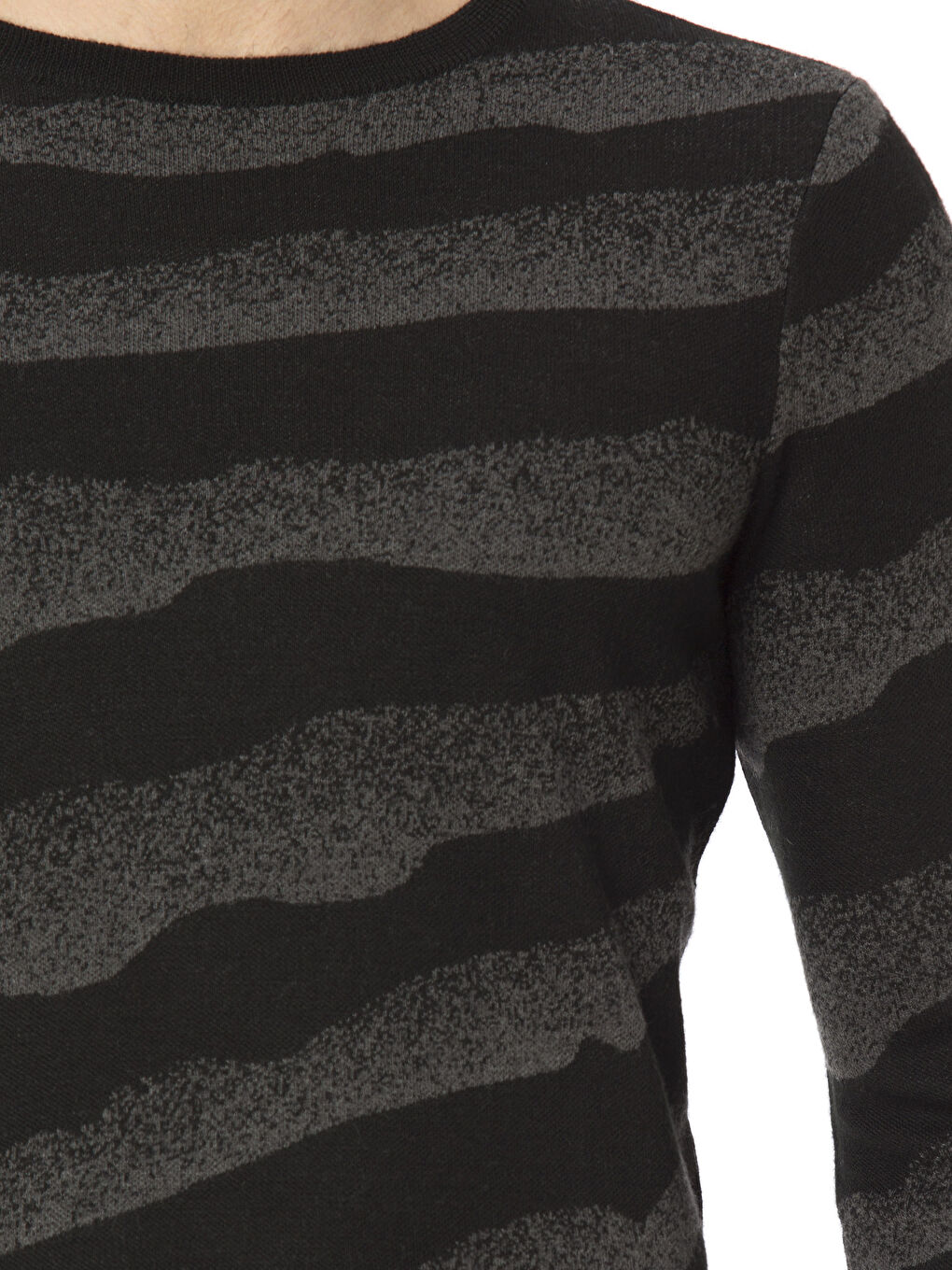 Mann SCHWARZ Pullover-3