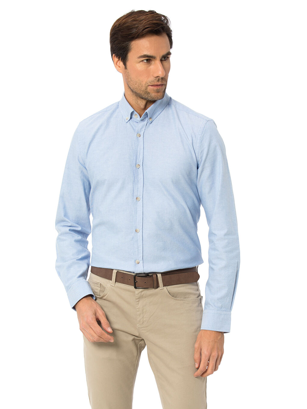 قميص أزرق فاتح رجال