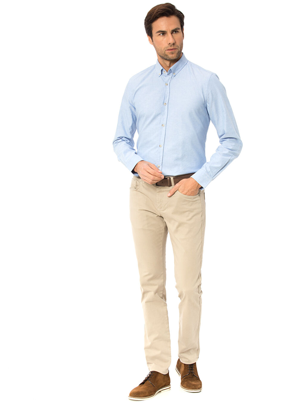 قميص أزرق فاتح رجال-2
