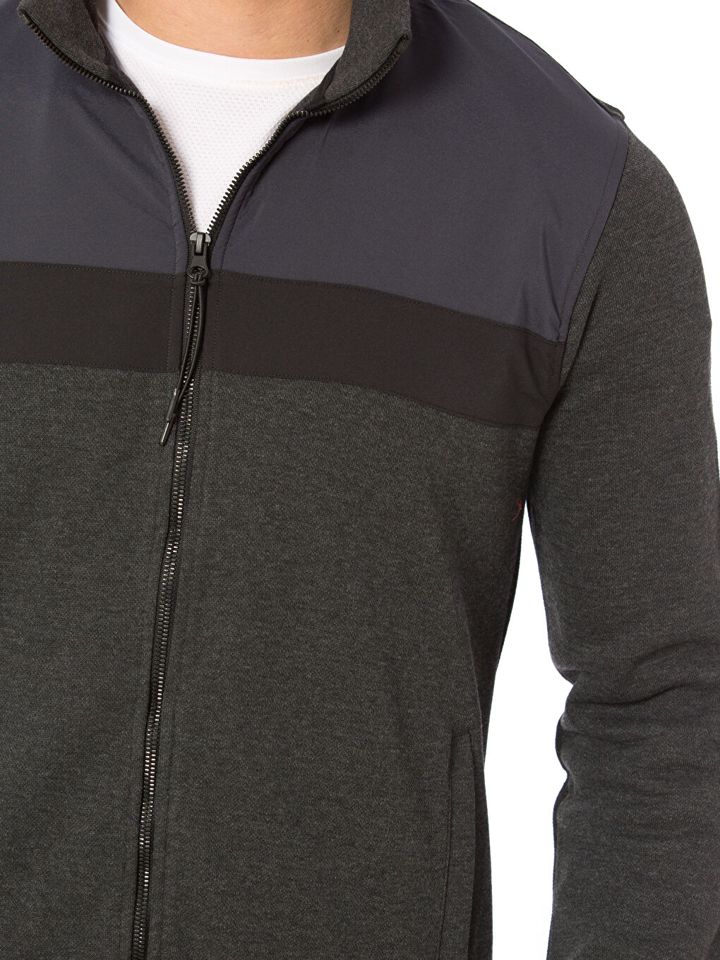Man ANTHRACITE Zip-Up Sweatshirt-3