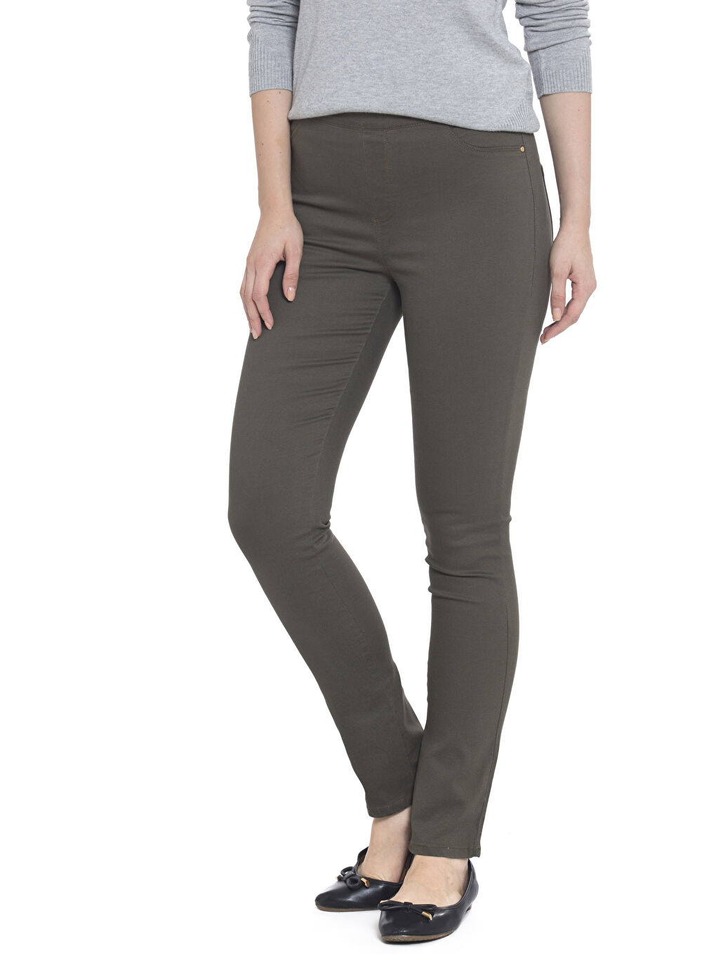 Woman KHAKI Trousers