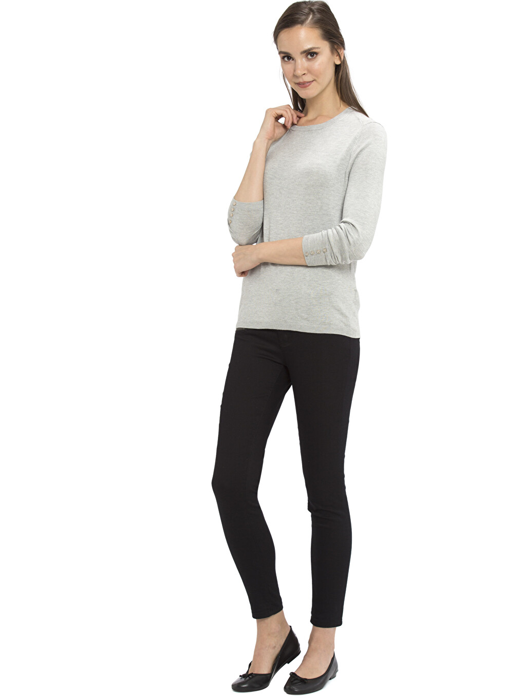 Woman Grey Sweater-2