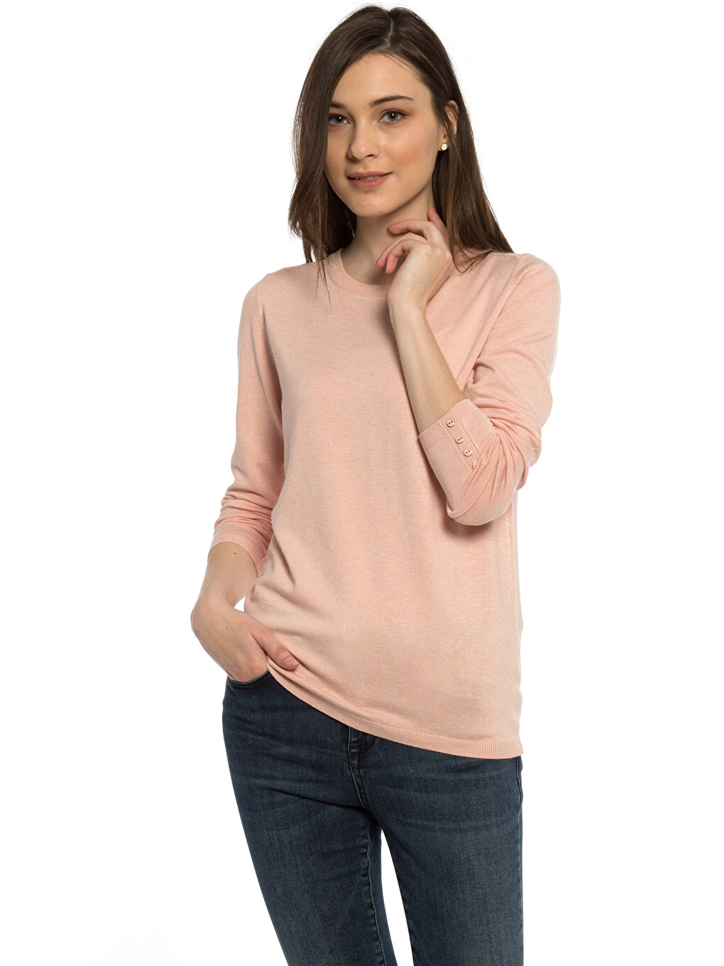 Woman Pink Sweater