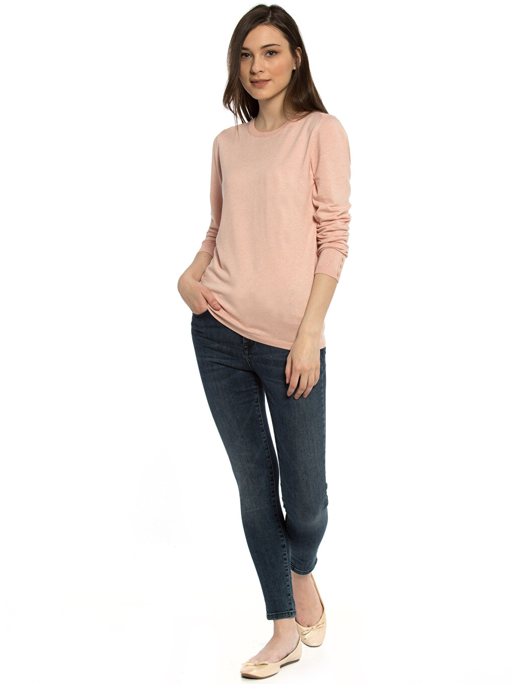 Woman Pink Sweater-2