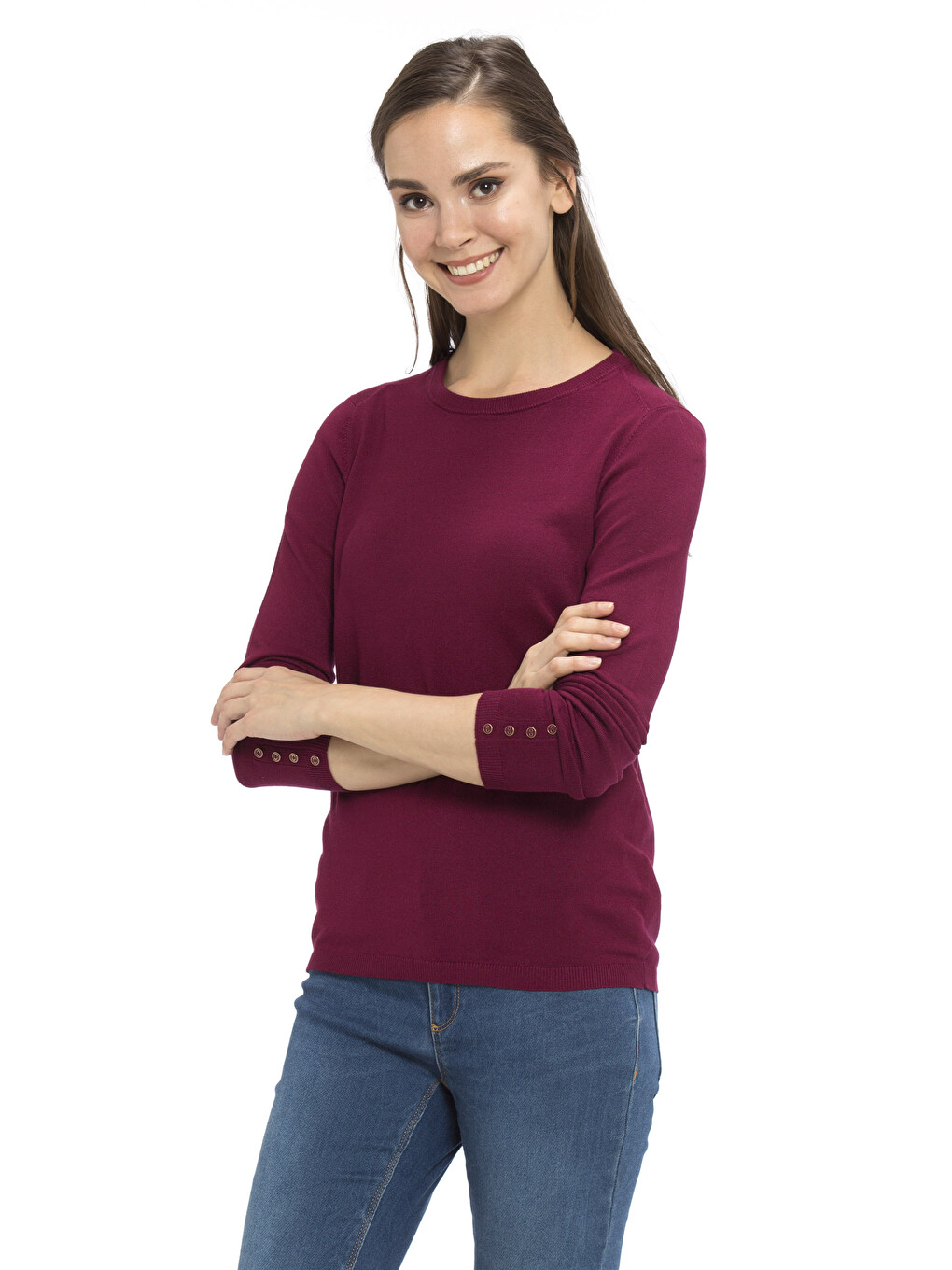 Woman Plum Sweater