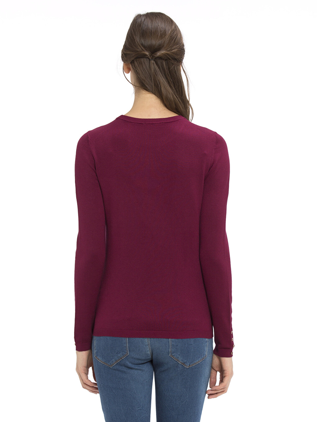 Woman Plum Sweater-1