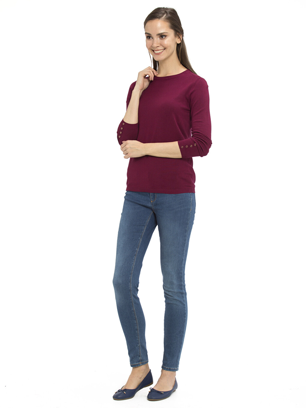 Woman Plum Sweater-2