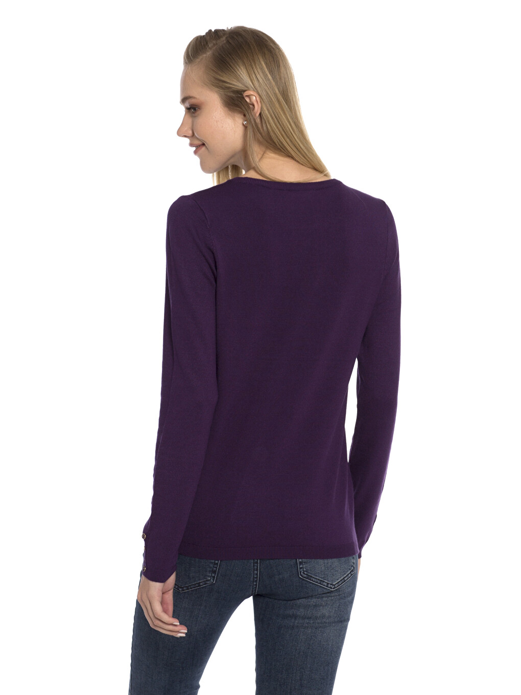 Woman Purple Sweater-1