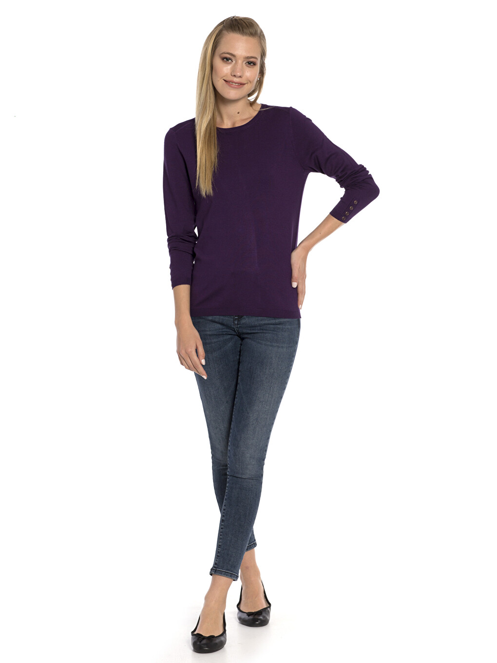Woman Purple Sweater-2