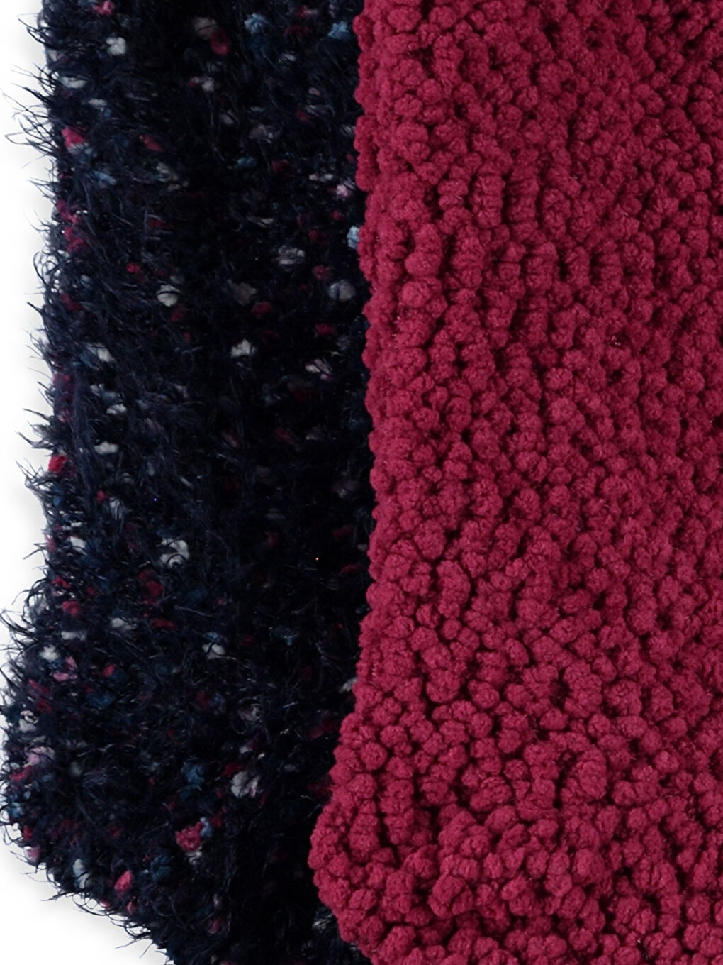 Chaussettes de maison ROUGE BORDEAUX Femme-3