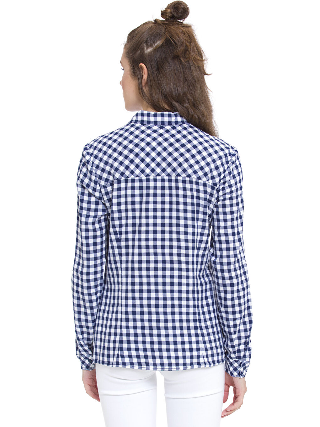 Lacivert Ekose Gömlek-1